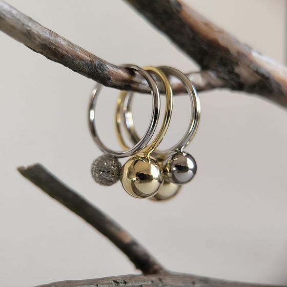 Silver Ring with Fianites