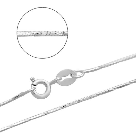 Серебряная цепочка без камней