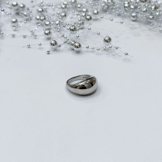 Silver ring without stones
