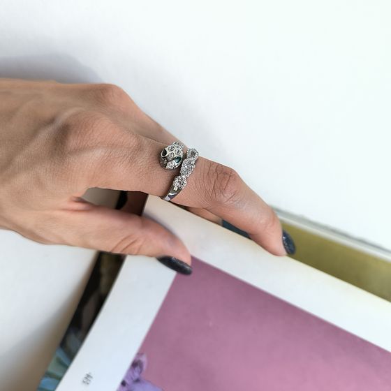 Silver Ring with Fianites