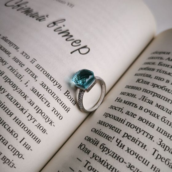 Silver Ring with Fianites