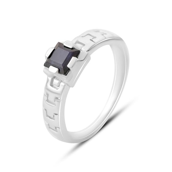 Срібна каблучка з сапфіром 0.75ct