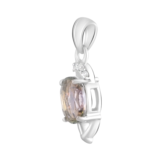 Срібна підвіска з містик топазом 1.2ct