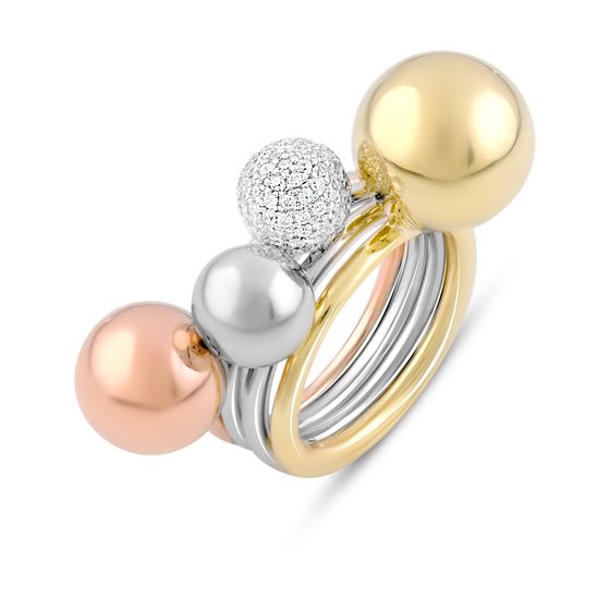 Silver Ring with Fianites