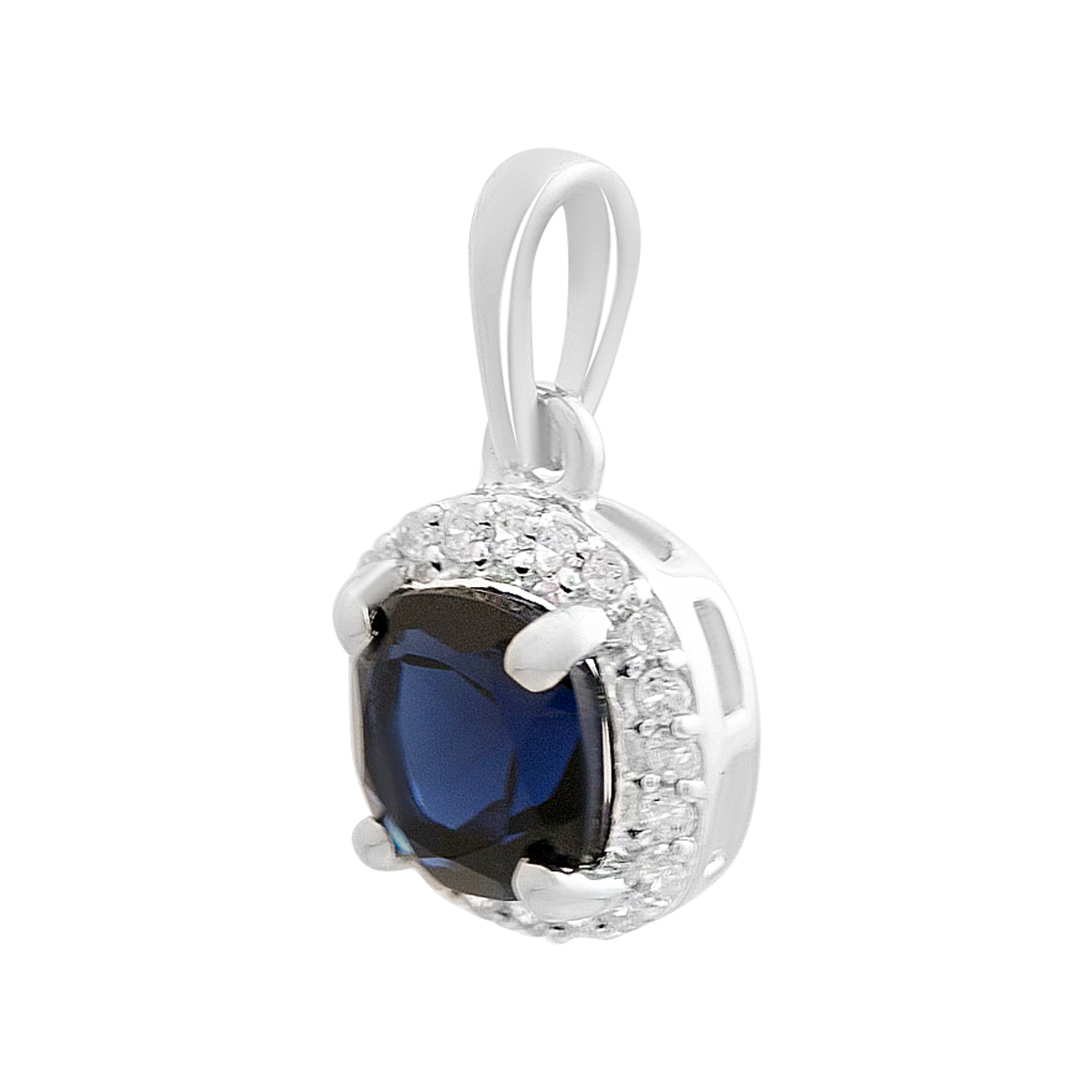 Срібна підвіска з сапфіром nano 1.099ct