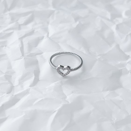 Silver Ring with Fianites