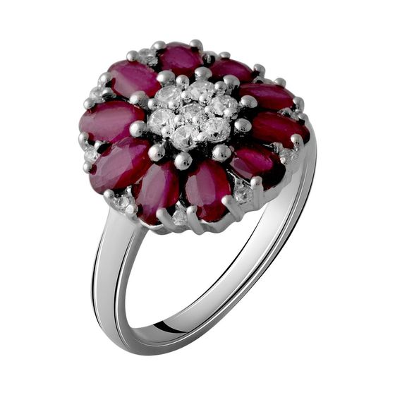 Срібна каблучка з рубіном 3.97ct
