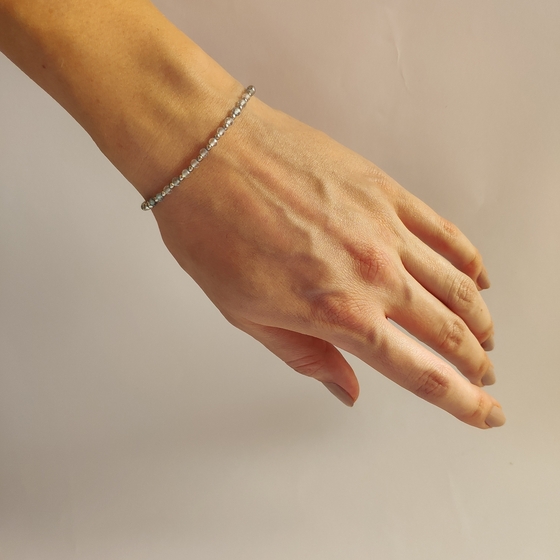 Silver bracelet with topaz 5.435ct