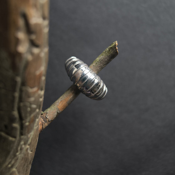 Silver ring without stones