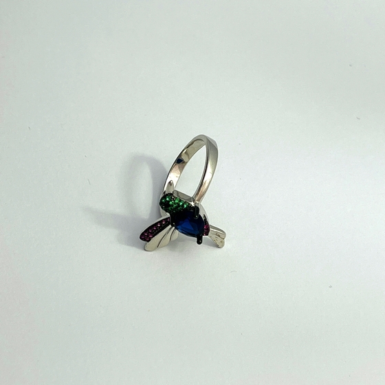 Silver Ring with Fianites