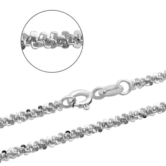 Серебряная цепочка без камней