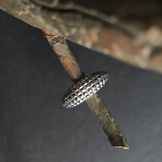 Silver ring without stones