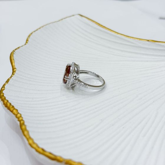 Серебряное кольцо с султанитом 5.528ct