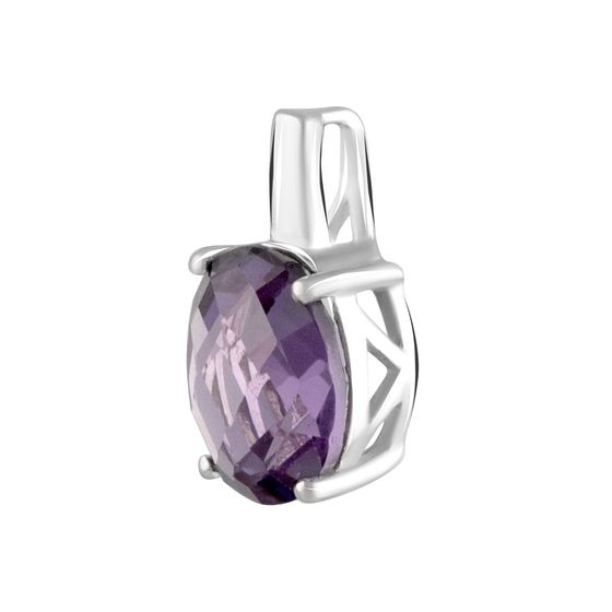 Серебряная подвеска с александритом 3.27ct