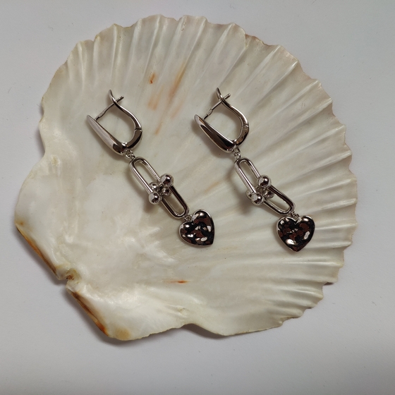 Срібні сережки без каменів