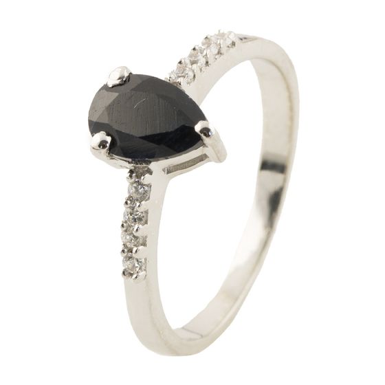 Серебряное кольцо с сапфиром