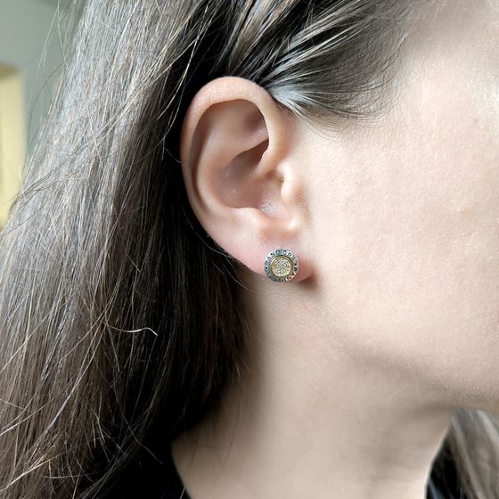 Срібні сережки з фіанітами