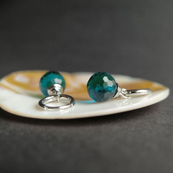 Срібні сережки з фіанітами