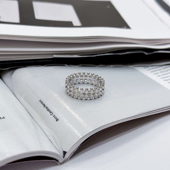 Silver ring without stones