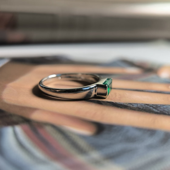 Серебряное кольцо с агатом 0.51ct
