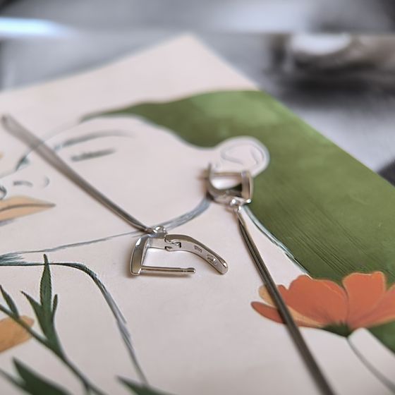 Срібні сережки без каменів