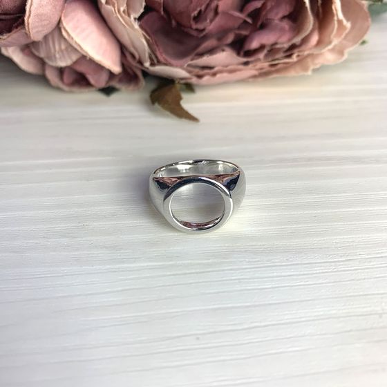 Silver ring without stones