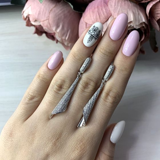 Срібні сережки з фіанітами