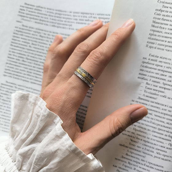 Silver ring without stones