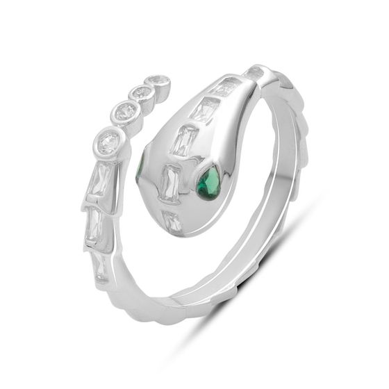 Silver Ring with Fianites