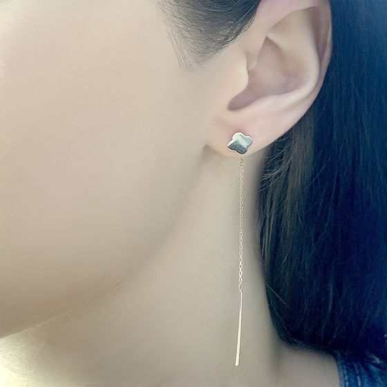 Золотые серьги без камней