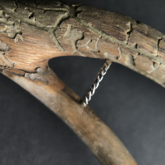 Silver ring without stones