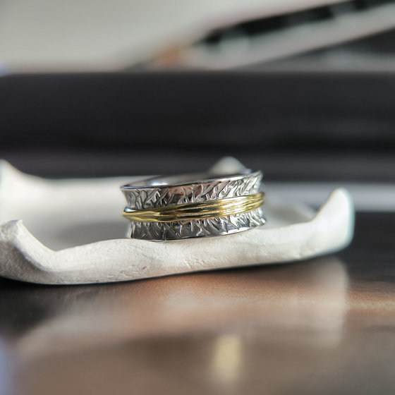 Silver ring without stones