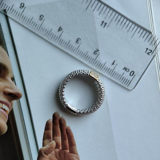 Silver Ring with Fianites