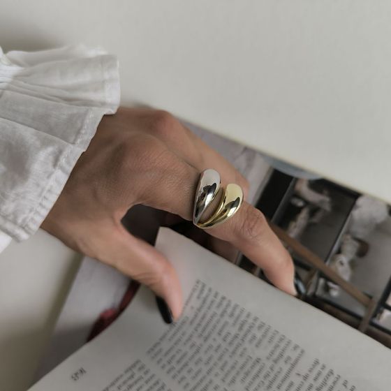 Silver ring without stones