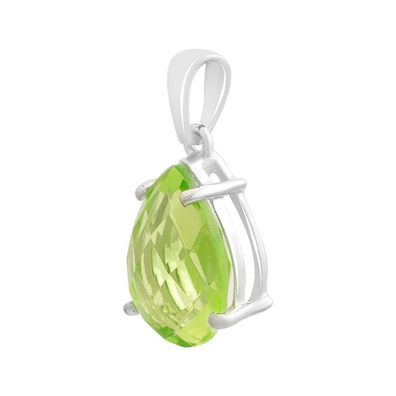 Серебряная подвеска с хризолітом 3.098ct