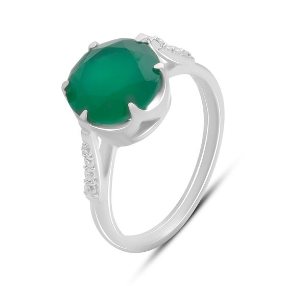 Срібна каблучка з агатом 3.664ct