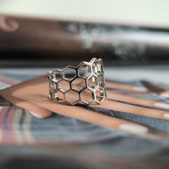 Silver ring without stones