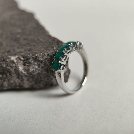 Срібна каблучка з агатом 1.1ct
