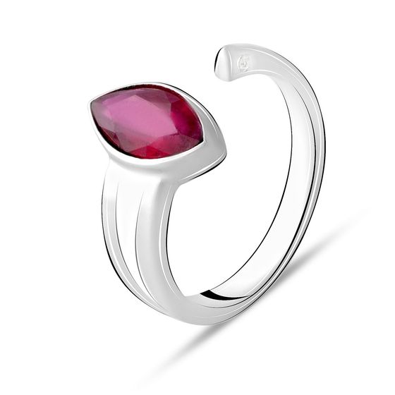 Серебряное кольцо с рубином 2.425ct