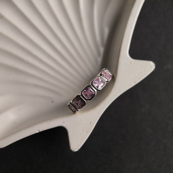 Silver Ring with Fianites