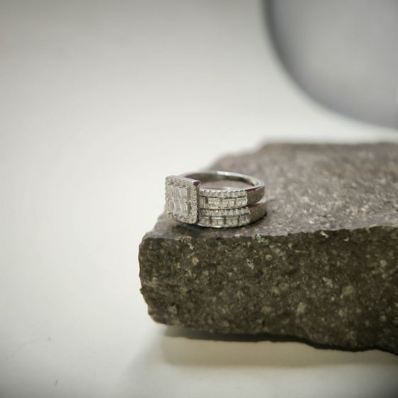 Silver Ring with Fianites