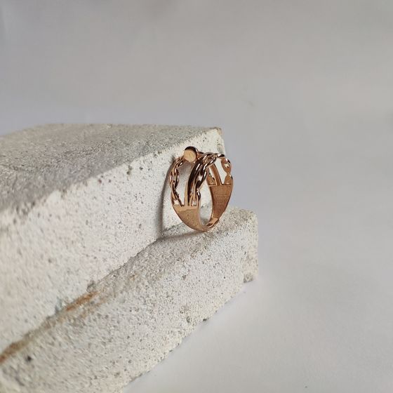 A gold ring without stones