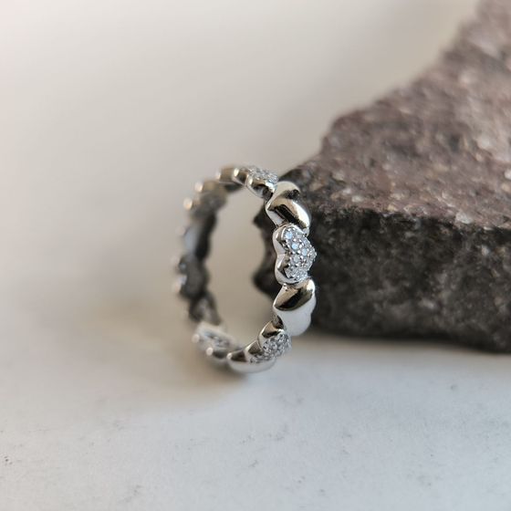 Silver Ring with Fianites