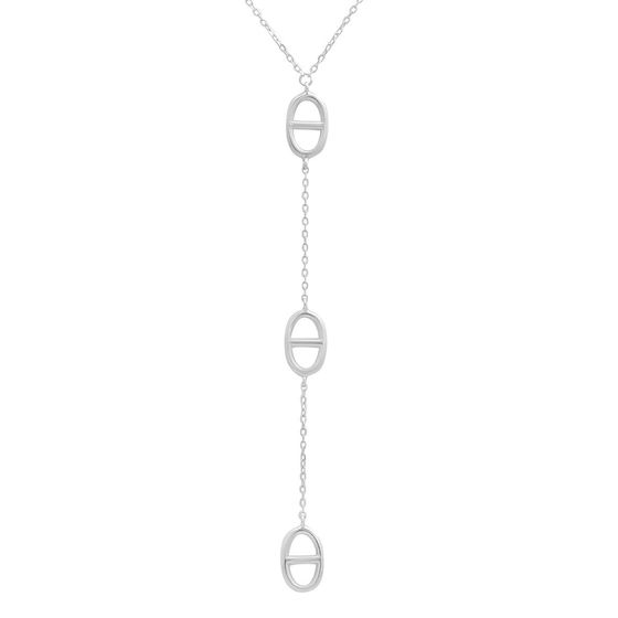 Silver necklace without stones