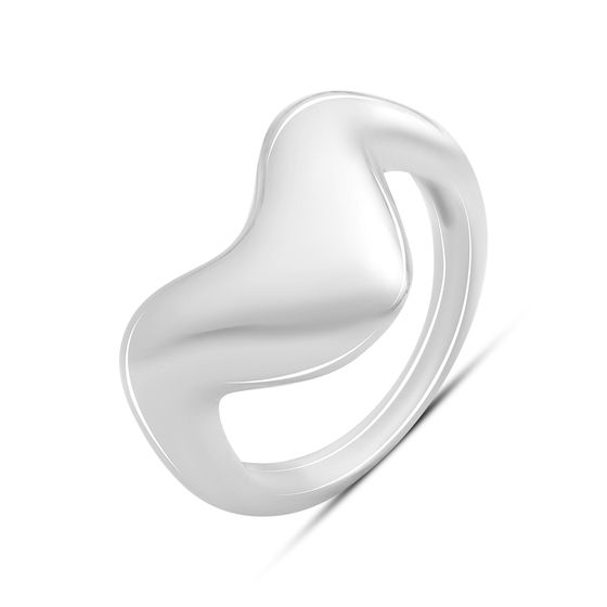 Silver ring without stones