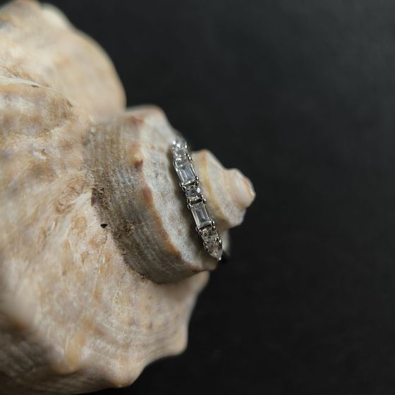 Silver Ring with Fianites