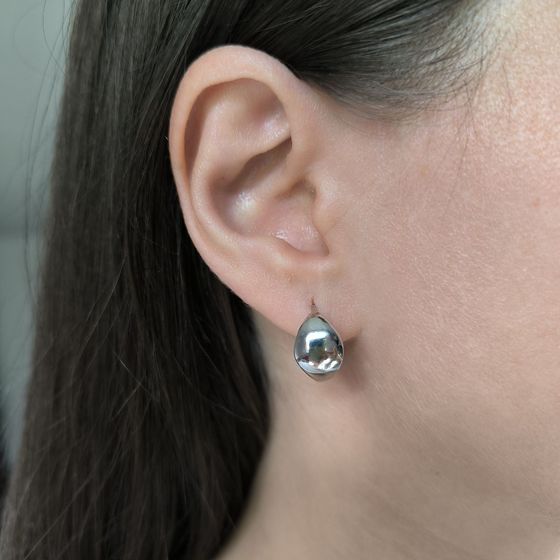 Срібні сережки без каменів