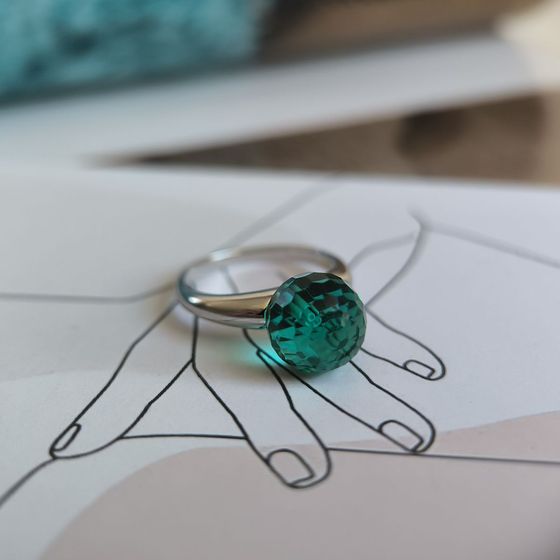 Silver Ring with Fianites