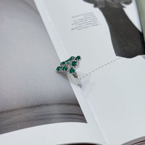 Silver ring with agate 1.597ct