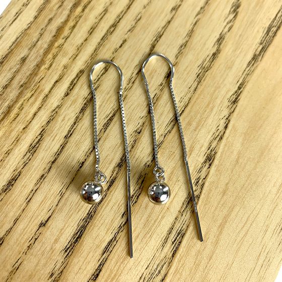 Серебряные серьги без камней